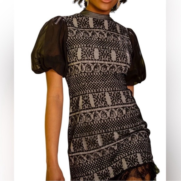 $285! ONE33 Social The Hilda Black Lace
Cocktail Dress SZ 10 NWT! - Picture 2 of 7